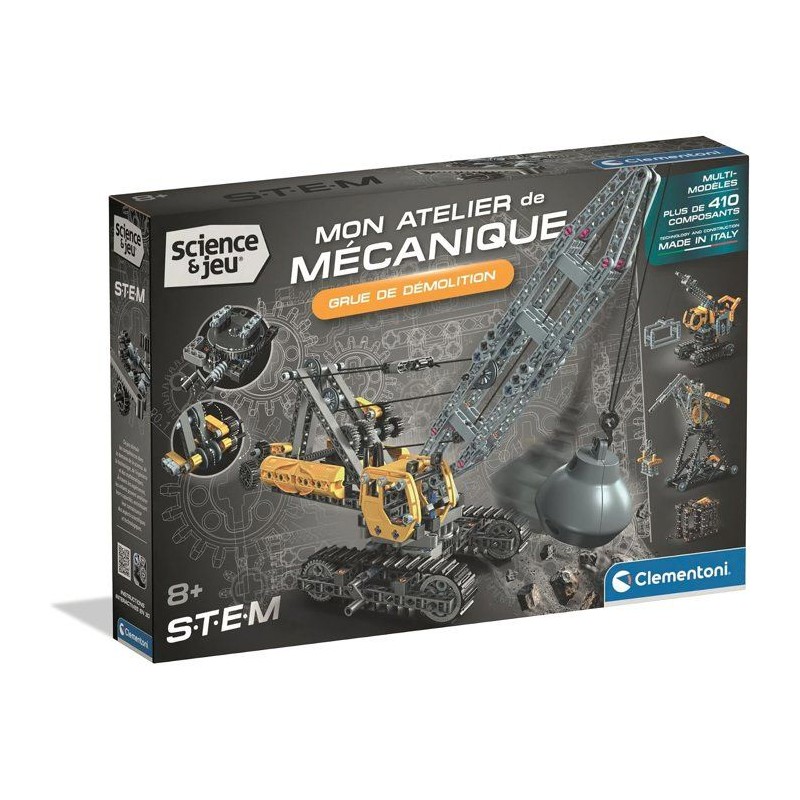 Grue de démolition - CLEMENTONI - Mon Atelier Mécanique - Des 8 ans