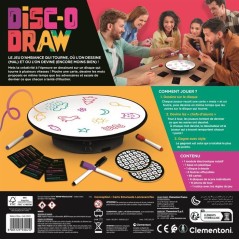 Disc'o Draw - Clementoni - Jeu d'ambiance - Dessine pendant que le dis