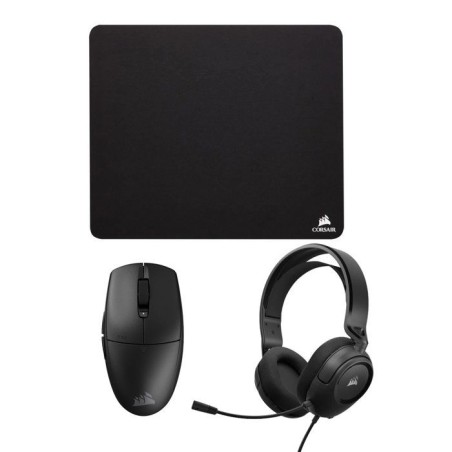 Ensemble Souris, tapis de souris et casque Corsair MM100 + M55-WIRELES
