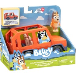 Voiture de Bluey - BLUEY - Véhicule familial avec figurine Chilli et