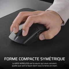 Ensemble Souris, tapis de souris et casque Corsair MM100 + M55-WIRELES
