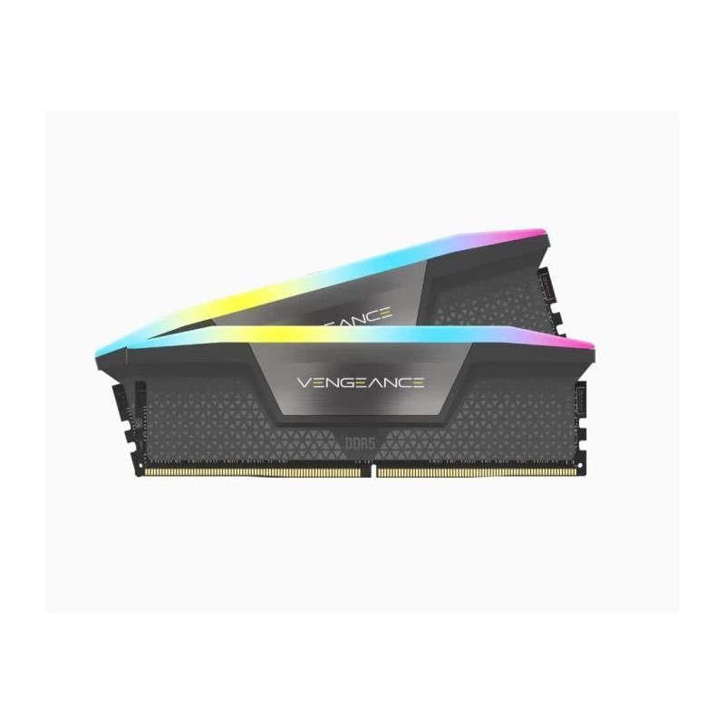 Mémoire RAM - CORSAIR - Vengeance RGB DDR5 - 32GB 2x16GB DIMM - 6000