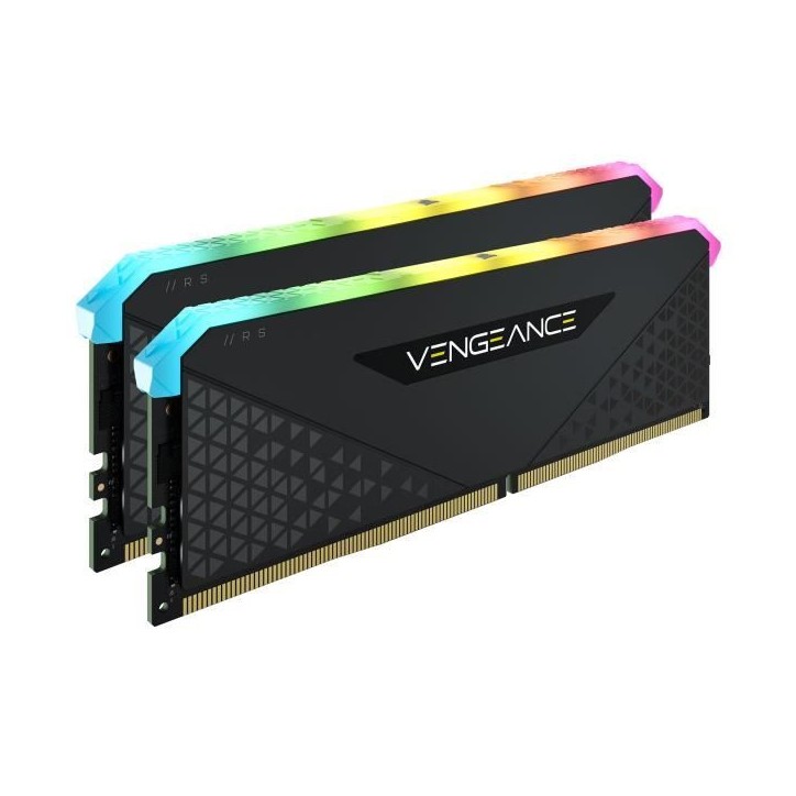 CORSAIR Vengeance RGB RS Mémoire 3200MHz 32GB (2x16GB) Dimm DDR4 for AMD Ryzen & Intel XMP (CMG32GX4M2E3200C16)