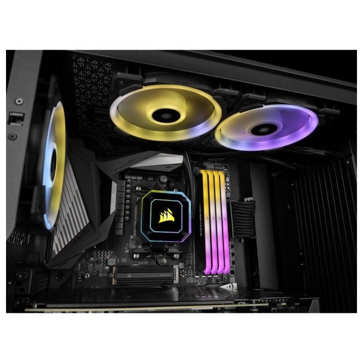 CORSAIR Vengeance RGB RS Mémoire 3200MHz 32GB (2x16GB) Dimm DDR4 for AMD Ryzen & Intel XMP (CMG32GX4M2E3200C16)