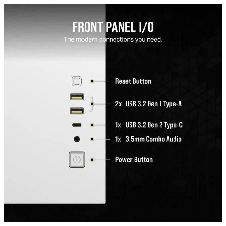Boîtier PC - CORSAIR - CC-9011268-WW - 2500X - Blanc