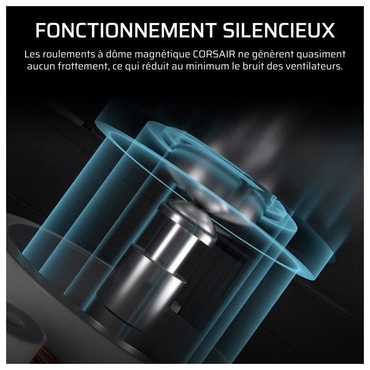 Refroidissement PC - CORSAIR - CO-9051039-WW - Kit de démarrage ventilateurs iCUE LINK RX140 RGB Max White Single Fan Refroidissement PC - CORSAIR - CO-9051039-WW - Kit de démarrage ventilateurs iCUE LINK RX140 RGB Max White Single Fan