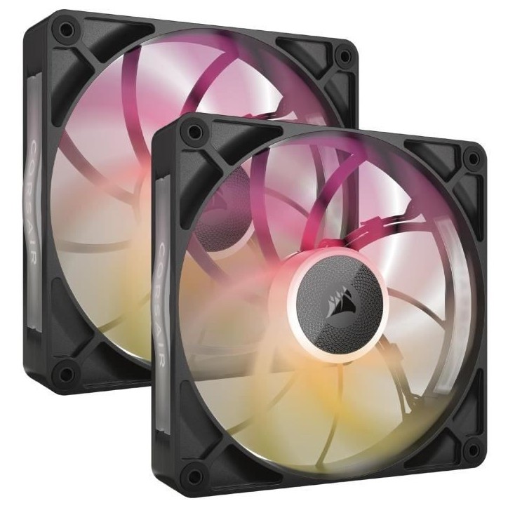 Refroidissement PC - CORSAIR - CO-9051036-WW - Kit de démarrage ventilateurs iCUE LINK RX140 RGB Max Dual Fan Refroidissement PC - CORSAIR - CO-9051036-WW - Kit de démarrage ventilateurs iCUE LINK RX140 RGB Max Dual Fan