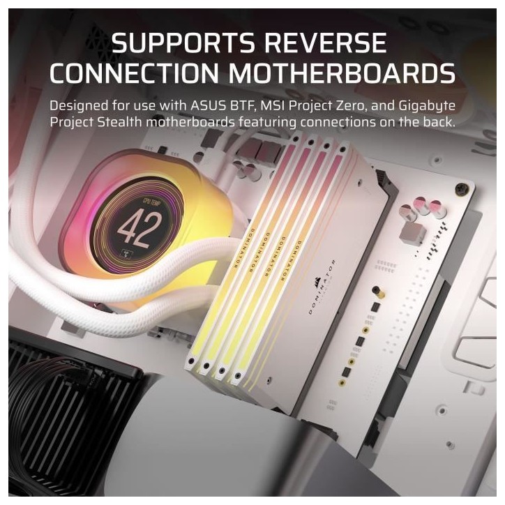 Boîtier CORSAIR 5000T ATX de Taille Moyenne Blanc Boîtier CORSAIR 5000T ATX de Taille Moyenne Blanc