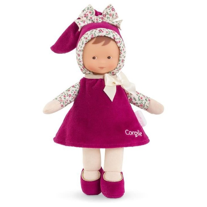 Doudou - COROLLE - Miss Rose Grenadine - 25 cm - senteur vanille - des la naissance Doudou - COROLLE - Miss Rose Grenadine - 25 cm - senteur vanille - des la naissance