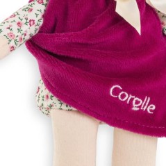 Doudou - COROLLE - Miss Rose Grenadine - 25 cm - senteur vanille - des