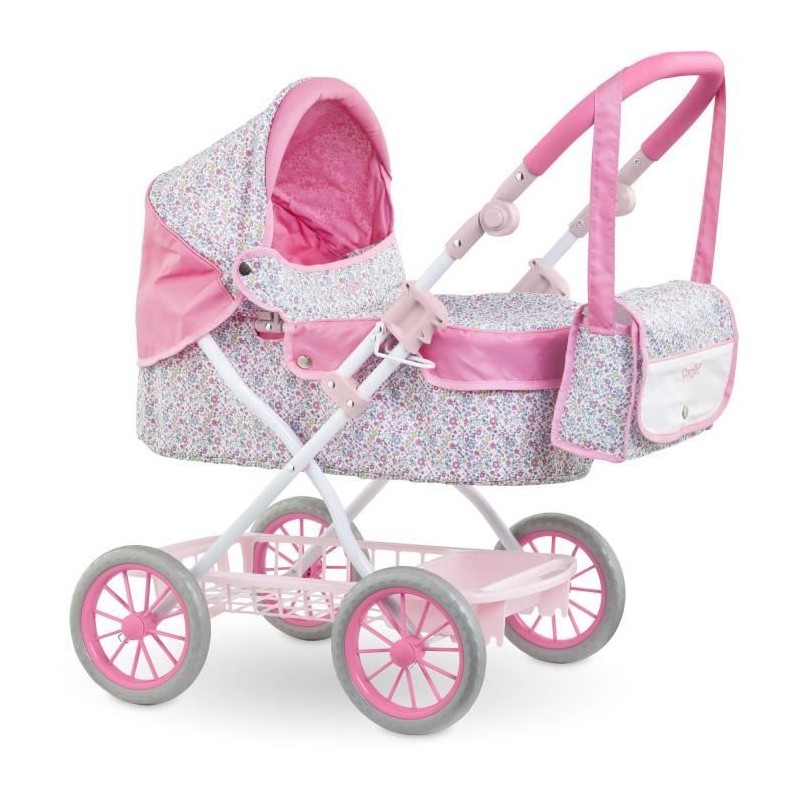 Accessoires poupons - COROLLE - Landau Floral - pour poupons 36 a 52 c