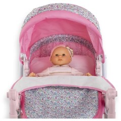 Accessoires poupons - COROLLE - Landau Floral - pour poupons 36 a 52 c