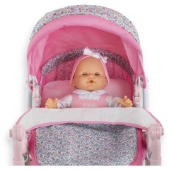 Accessoires poupons - COROLLE - Landau Floral - pour poupons 36 a 52 c