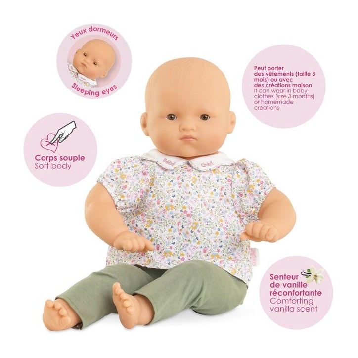 Grand poupon - COROLLE - Bébé Chéri - 52 cm - senteur vanille - des 3 ans Grand poupon - COROLLE - Bébé Chéri - 52 cm - senteur vanille - des 3 ans
