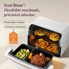 Friteuse sans huile COSORI - Air Fryer Dual Blaze Twinfry Compact - Ca