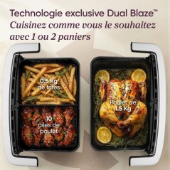 Friteuse sans huile COSORI - Air Fryer Dual Blaze Twinfry Compact - Ca