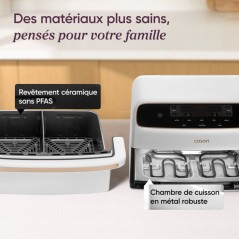 Friteuse sans huile COSORI - Air Fryer Dual Blaze Twinfry Compact - Ca
