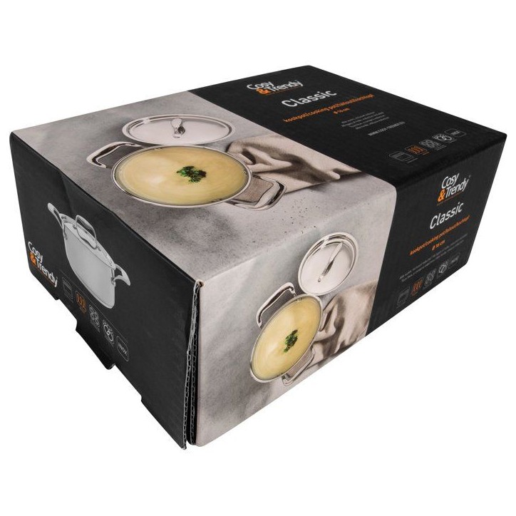 Faitout - COSY & TRENDY - CLASSIC - Acier inoxydable - Ø16 cm - 1,61 L - Tous feux dont induction Faitout - COSY & TRENDY - CLASSIC - Acier inoxydable - Ø16 cm - 1,61 L - Tous feux dont induction