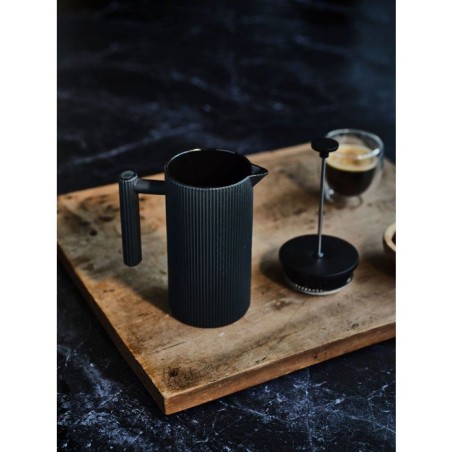 Cafetiere a piston - COSY & TRENDY - Fonte gris foncé - Filtration manuelle - 9x20 cm