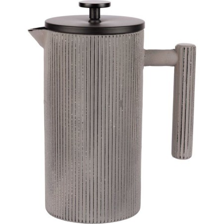 Cafetiere a piston - COSY & TRENDY - Fonte gris clair - Filtration man