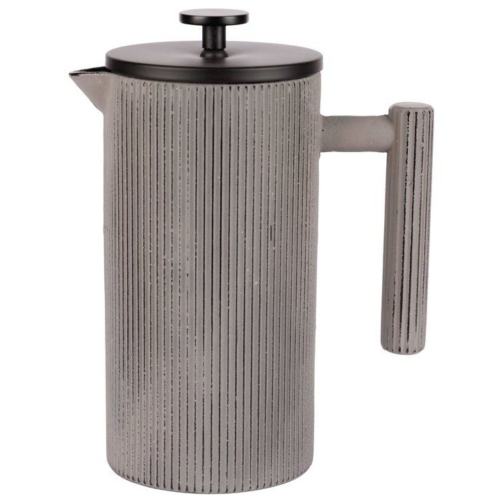 Cafetiere a piston - COSY & TRENDY - Fonte gris clair - Filtration manuelle - 9x20 cm Cafetiere a piston - COSY & TRENDY - Fonte gris clair - Filtration manuelle - 9x20 cm