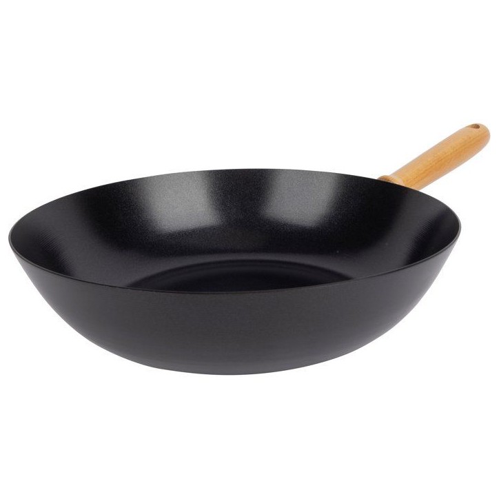 Wok - COSY & TRENDY - Fusion 30 cm - Acier carbone - Tous feux - Base plate