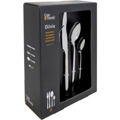 Couverts - COSY & TRENDY - Olivia 16 pcs - Miroir - Inox - Classique