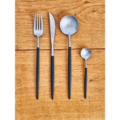 Couverts - COSY & TRENDY - Julia 16 pcs - Noir - Inox 18/0 - Moderne
