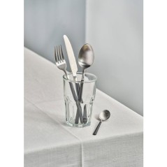 Couverts - COSY & TRENDY - Olivia 16 pcs - Noir brossé - Inox - Tenda