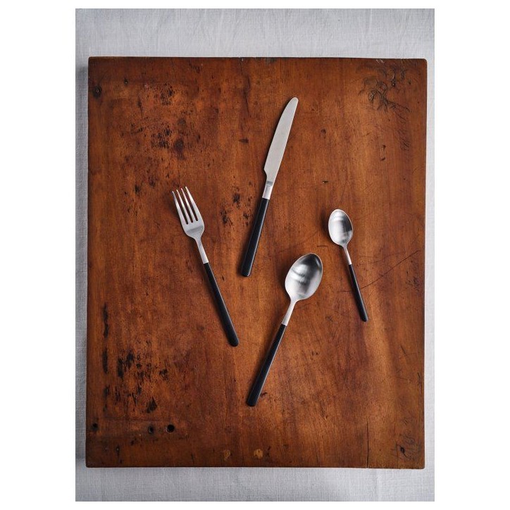 Couverts - COSY & TRENDY - Olivia 16 pcs - Noir brossé - Inox - Tendance