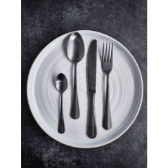 Couverts - COSY & TRENDY - Eva 24 pcs - Noir mat - Inox - Moderne