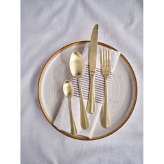 Couverts - COSY & TRENDY - Eva 24 pcs - Champagne mat - Inox 18/0 - Se