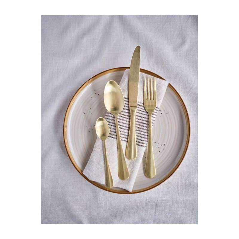Couverts - COSY & TRENDY - Eva 24 pcs - Champagne mat - Inox 18/0 - Se