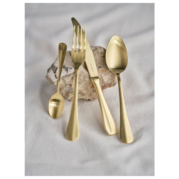 Couverts - COSY & TRENDY - Eva 24 pcs - Champagne mat - Inox 18/0 - Service complet Couverts - COSY & TRENDY - Eva 24 pcs - Champagne mat - Inox 18/0 - Service complet