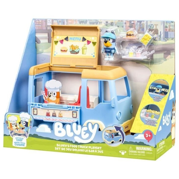 Le Foodtruck - BLUEY - 1 figurine + 4 accessoires - Des 3 ans Le Foodtruck - BLUEY - 1 figurine + 4 accessoires - Des 3 ans