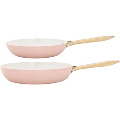 Poeles - COSY & TRENDY - Elegance Set 2 - 24+28 cm - Rose - Antiadhés