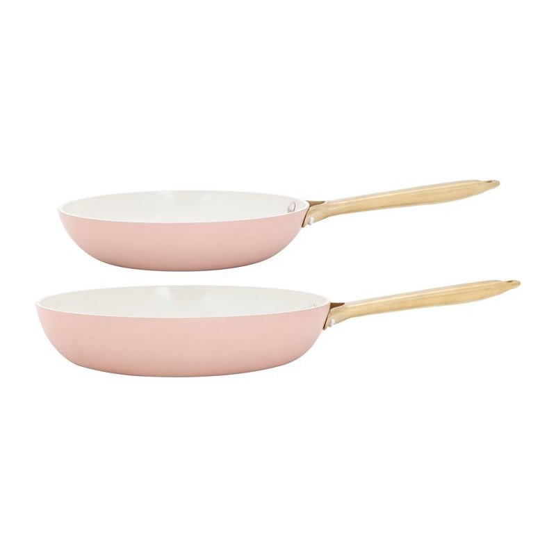 Poeles - COSY & TRENDY - Elegance Set 2 - 24+28 cm - Rose - Antiadhés