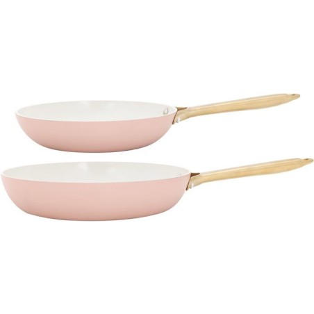 Poeles - COSY & TRENDY - Elegance Set 2 - 24+28 cm - Rose - Antiadhés