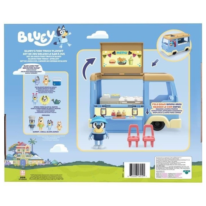 Le Foodtruck - BLUEY - 1 figurine + 4 accessoires - Des 3 ans Le Foodtruck - BLUEY - 1 figurine + 4 accessoires - Des 3 ans
