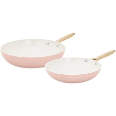 Poeles - COSY & TRENDY - Elegance Set 2 - 24+28 cm - Rose - Antiadhés
