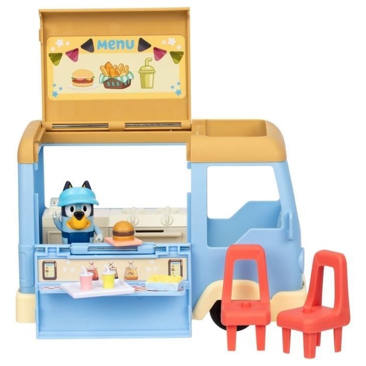 Le Foodtruck - BLUEY - 1 figurine + 4 accessoires - Des 3 ans Le Foodtruck - BLUEY - 1 figurine + 4 accessoires - Des 3 ans
