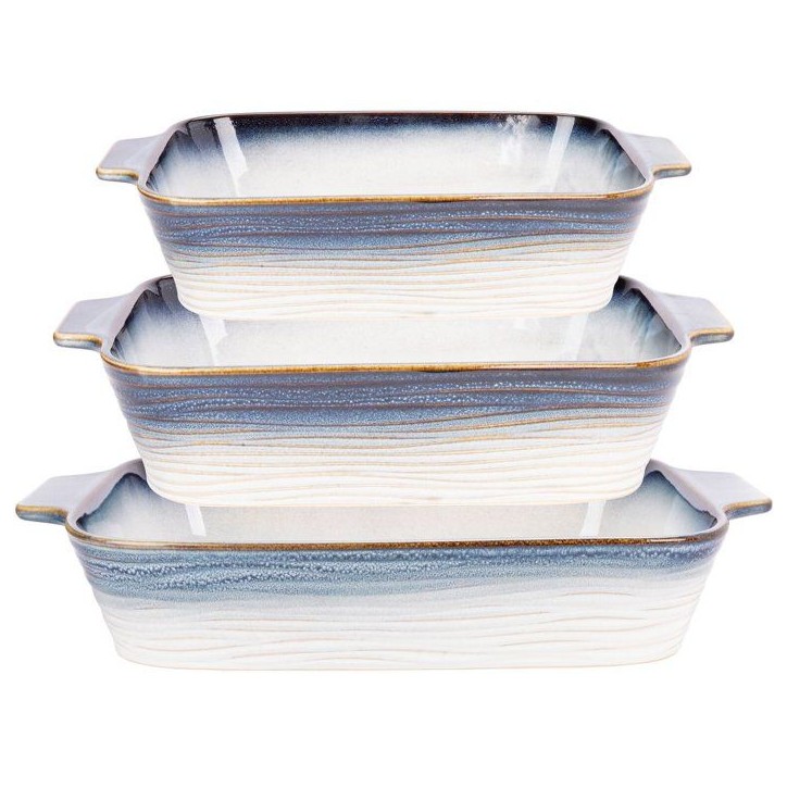 Plat a four - COSY & TRENDY - Nora Set 3 - Résistant chaleur - Polyvalent - Cuisine Plat a four - COSY & TRENDY - Nora Set 3 - Résistant chaleur - Polyvalent - Cuisine
