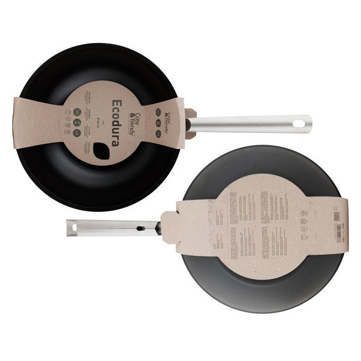 Wok - COSY & TRENDY - Ecodura 28 cm - Antiadhésif - Tous feux - Écologique Wok - COSY & TRENDY - Ecodura 28 cm - Antiadhésif - Tous feux - Écologique