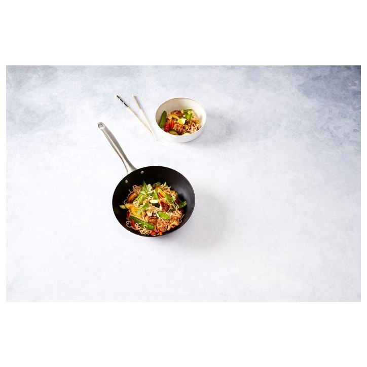 Wok - COSY & TRENDY - Fusion Pro 22,5 cm - Acier carbone - Antiadhésif céramique - Tous feux Wok - COSY & TRENDY - Fusion Pro 22,5 cm - Acier carbone - Antiadhésif céramique - Tous feux