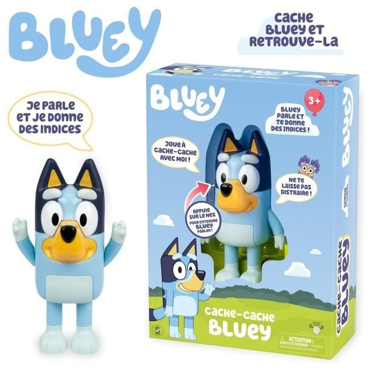 Cache-cache - Jeux-interactif - BLUEY - 1 figurine électronique - Bleu - Des 3 ans Cache-cache - Jeux-interactif - BLUEY - 1 figurine électronique - Bleu - Des 3 ans
