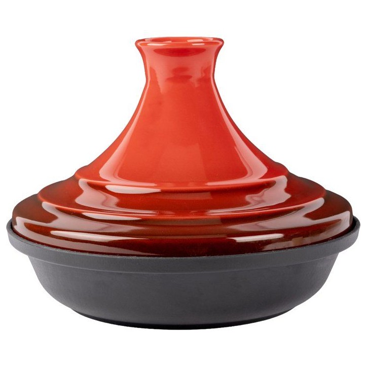 Tajine - COSY & TRENDY - Fontestic 28,5 cm - Fonte - Rouge - Tous feux