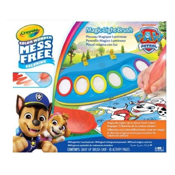 Pinceau magique lumineux - CRAYOLA - Color Wonder - Magic Light-Up Brush - Pat'Patrouille - Des 3 ans Pinceau magique lumineux - CRAYOLA - Color Wonder - Magic Light-Up Brush - Pat'Patrouille - Des 3 ans