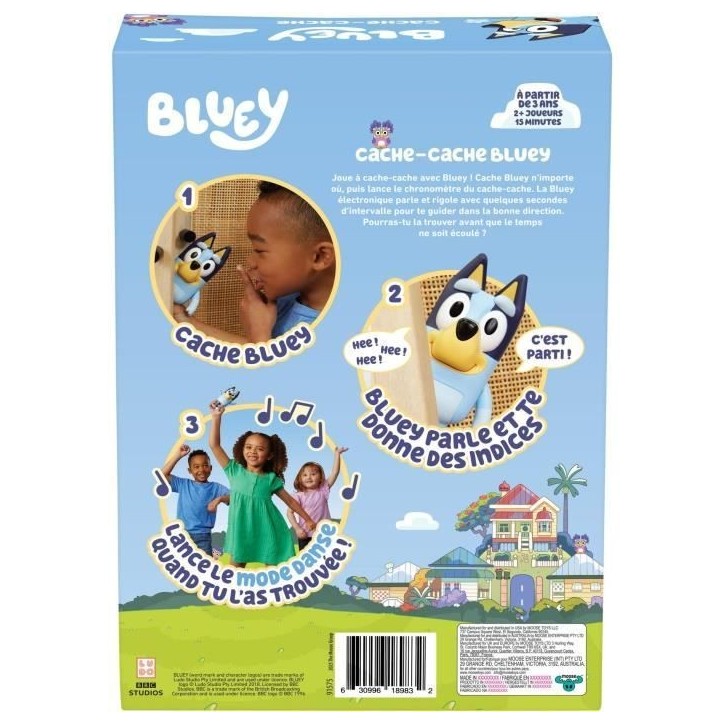 Cache-cache - Jeux-interactif - BLUEY - 1 figurine électronique - Bleu - Des 3 ans Cache-cache - Jeux-interactif - BLUEY - 1 figurine électronique - Bleu - Des 3 ans