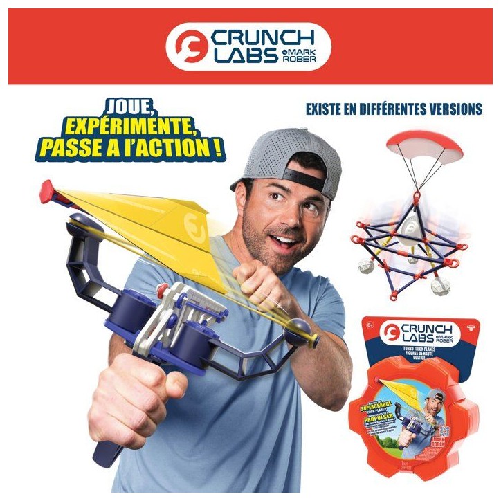 Kit scientifique - CRUNCHLABS - Lanceur d'avions - Aérodynamique - 5 modeles