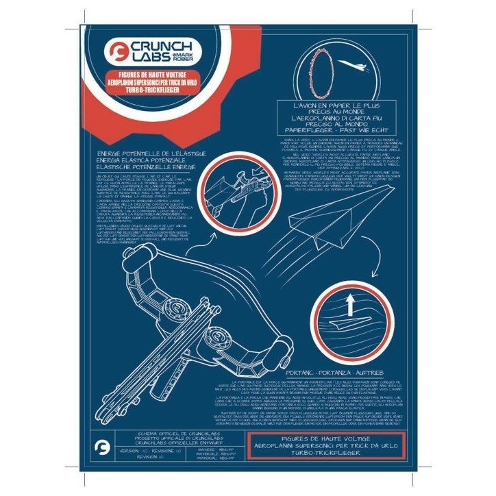 Kit scientifique - CRUNCHLABS - Lanceur d'avions - Aérodynamique - 5 modeles